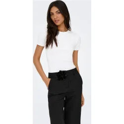 Camiseta de mujer de manga corta cropped