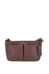 Womens 'Iverness' Real Crossbody Bag - Chestnut - One Size