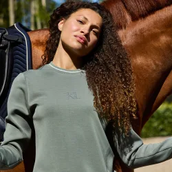 Damen Sweatshirt KLLilian, green agave M