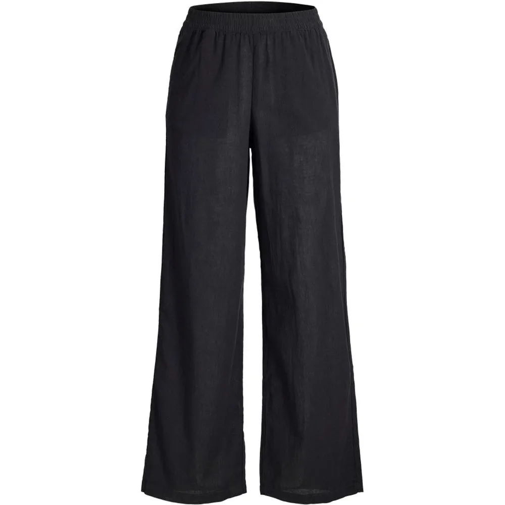 Jack & Jones - Pantalón de mujer de lino tiro alto - jack & jones - FashionsVida