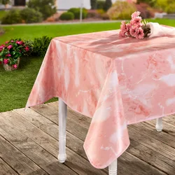 Tischdecke "Marmor" rosa, 140 x 180 cm