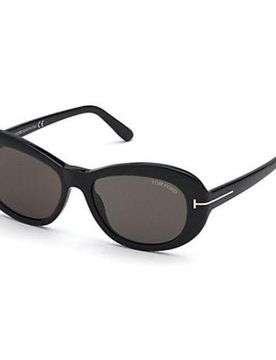 FT0819 Sunglasses Shiny Black / Smoke (S) Women's