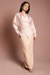 Women's Petite Sequin Column Maxi Skirt in Champagne Size: 6 - Champagne - Size: 6