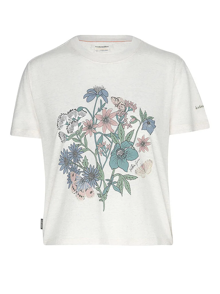 Camiseta funcional de mujer Flora 150 Tech Lite beige L - Icebreaker - FashionsVida