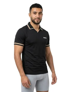 Polo A Maniche Corte Toc Serve 2 10276625 Black M - BOSS - FashionsVida