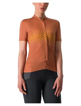 Maglia A Maniche Corte Unilimited Sentiero Mocha / Goldenrod - Castelli - FashionsVida