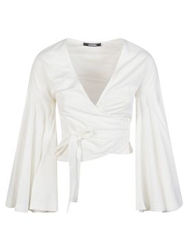 JACQUEMUS Long-sleeved Tie Blouse