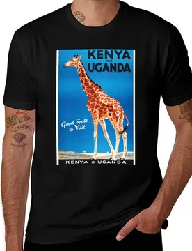 KENYA & UGANDA Railways & Harbours Good Spots to Visit Vintage Travel Poster T-Shirt Comfortable Basic Crew Neck Tee - Aliexpress - FashionsVida