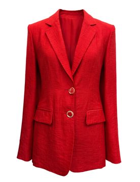 GIACCA Donna IN LINO ROSSO