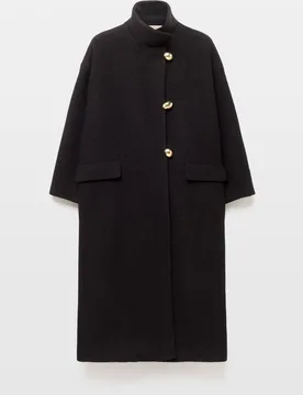 Abrigo de mujer con botones dorados - Woman Limited El Corte Inglés - FashionsVida