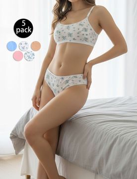 Confezione da 5 perizomi - multicolor