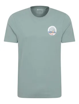 St Davids Printed Mens T-Shirt - Green - Green - Size: XL - Mountain Warehouse - FashionsVida