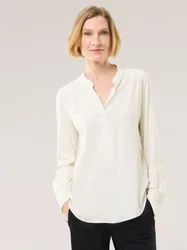 Easy Care Viskose Bluse, normale Größen, Farbe Weiß, 46, elastisch weichfließend Damen
