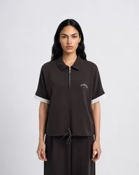 OVERSIZE POLO SCUBA SWEAT DRAWSTRIN female