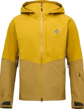 Wasserfeste und atmungsaktive Jacke für Skiwanderungen M Recon Stretch Shell Amber Flax für Herren Größe L Gelb