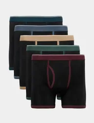Pack Cotton Stretch Trunks Black Mix male