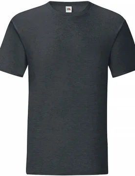 T-Shirt - Iconic T - M bis XXL - für Männer - Größe L - charcoal - Männer - male - Fruit of the loom - FashionsVida