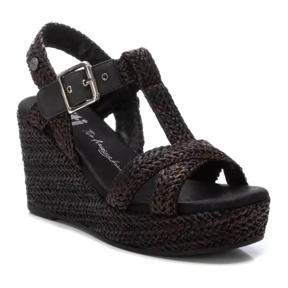 Sandali Con Zeppa 1383303 Black EU 40 - Xti - FashionsVida
