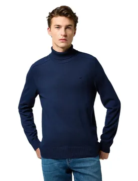 Maglione A Collo Alto 112371533 Regular Fit Navy 4XL - Wrangler - FashionsVida