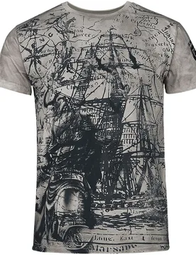T-Shirt - Rebel Soul - M bis 5XL - für Männer - Größe 5XL - grau - Männer - male - Black Premium by EMP - FashionsVida