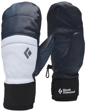 Freeride Fäustlinge aus PrimaLoft® W Spark Mitts Charcoal Belay Blue für Damen aus Leder Größe XS Navy blau - Black diamond - FashionsVida