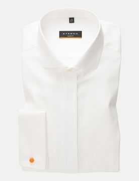 Eterna Slim-Fit Hemd Beige 38