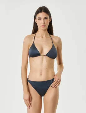 Bikini antracite con reggiseno a triangolo e slip con laccetti regolabili - MC2 SAINT BARTH - FashionsVida
