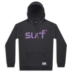 Womens Surf Organic Cotton Hoodie - Charcoal