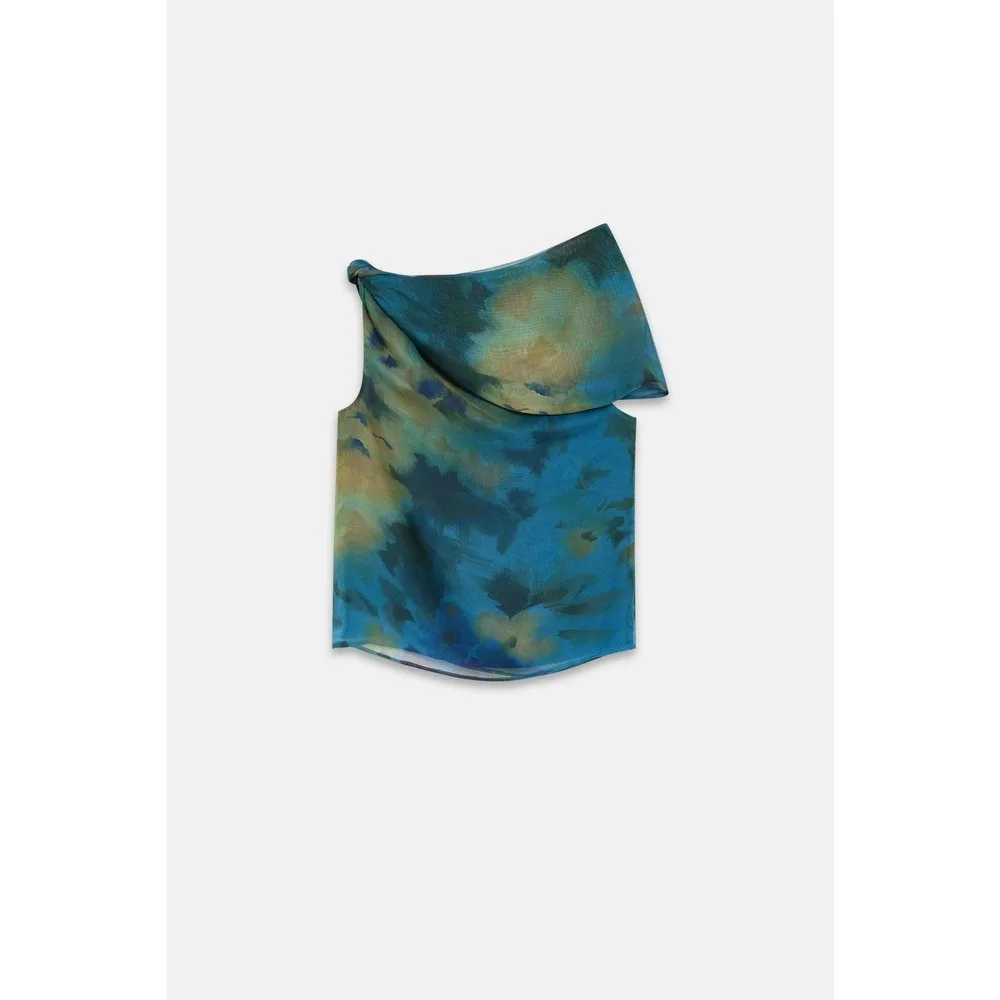 Top de mujer de gasa estampada - Bimani - FashionsVida