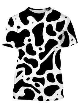 Creative and fun 3D printed cow T-shirt with fashionable, neutral and cute Harajuku style casual short sleeves - Aliexpress - FashionsVida