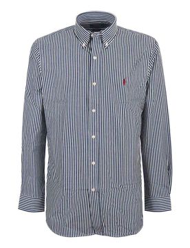 Camicia in popeline di cotone a righe