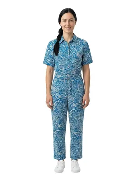 Tuta A Maniche Corte 21011091 Medium Blue L - Salsa Jeans - FashionsVida