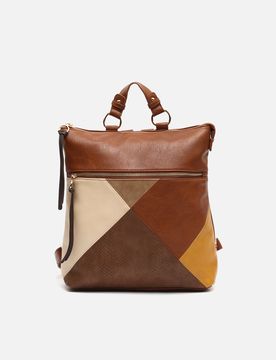 Abeya zaino antifurto con stampa patchwork