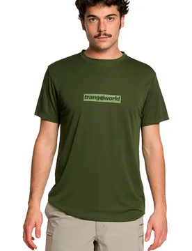 Brisson v02 camiseta montaña manga corta hombre Verde (M) - Trango - FashionsVida