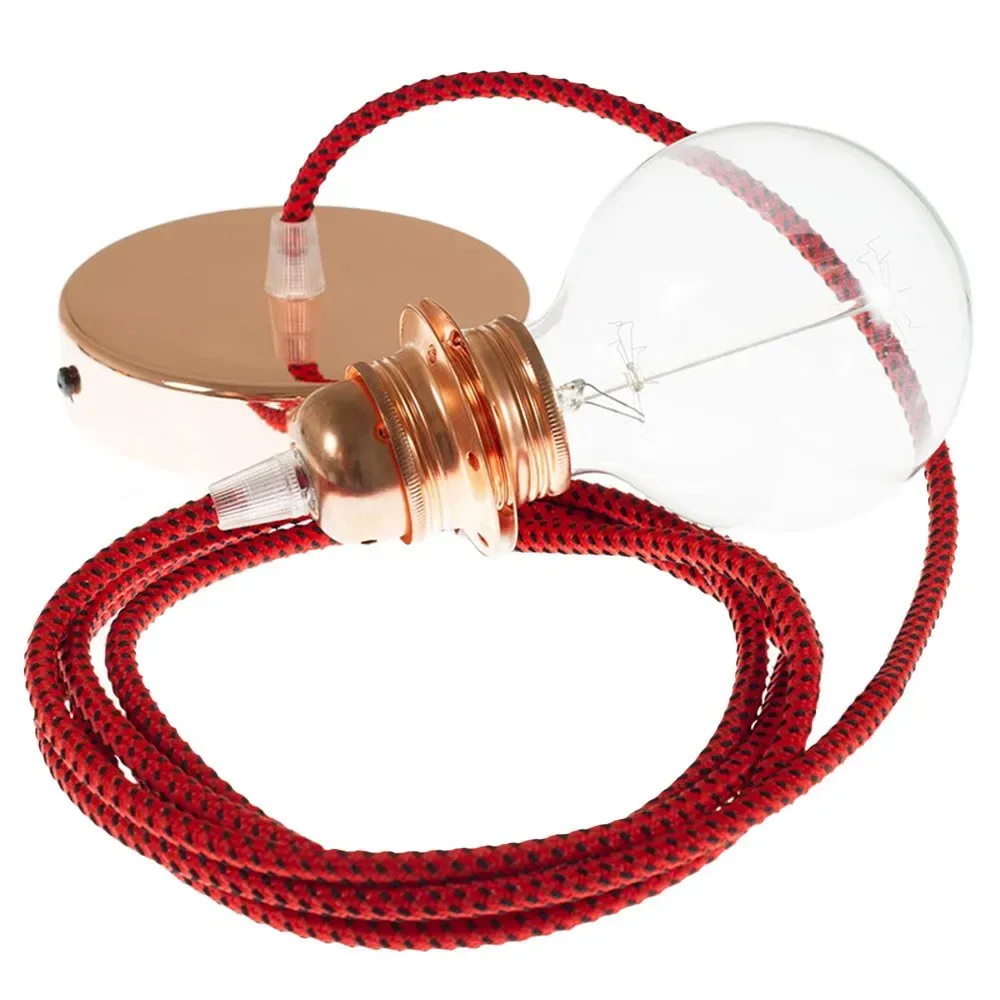 Cables Lampe Suspendue Pendel Pour Abat-jour Rt94 3d 1 M Red Devil / Copper One Size - Creative - FashionsVida