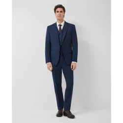 Traje de hombre half canvas regular fit falso liso