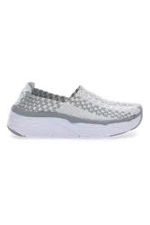 Sneakers Slip-on 9620 Bianche e Grigie 36