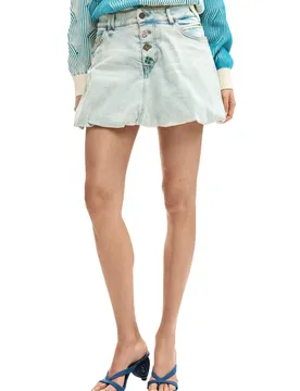 Desigual Damen Rock Azurblau 514682