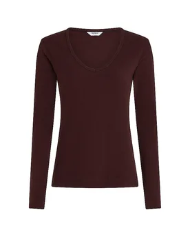 INK Langarmshirt dunkelrot M damen - Penn - FashionsVida
