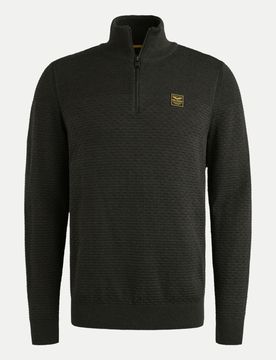 Troyer mit Strickmuster Schwarz XL