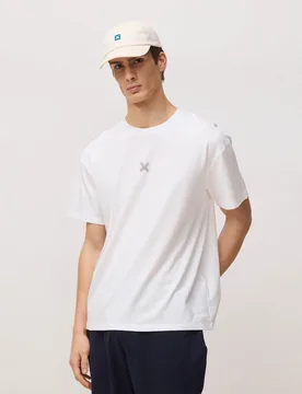 Camiseta de hombre bonfire blanca - Blue Banana - FashionsVida