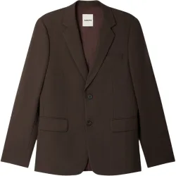 Chaqueta de traje de hombre con corte clásico de lana