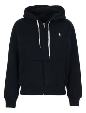 Women's Fleece Hoodie with Drawstring Hood, Long Raglan Sleeves & Kangaroo Pocket (Size S)