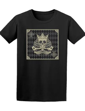 Funny Design Gothic Skull Poker Spades Playing Card T-Shirt. Cotton O-Neck Short Sleeve Men's T Shirt Size S-3XL - Aliexpress - FashionsVida