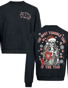 Weihnachtspullover - X-MAS - S bis XXL - für Männer - Größe S - schwarz - Männer - male - EMP Special Collection - FashionsVida