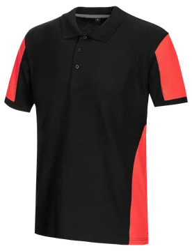 WÜRTH MODYF Polo de travail bicolore JOB+ BICOLOR rouge/noir Rouge - Würth MODYF - FashionsVida