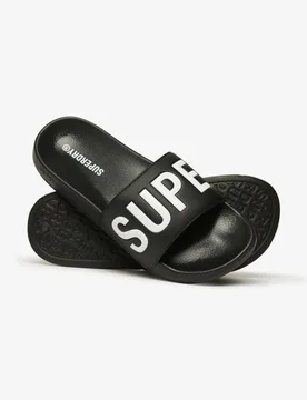 Superdry Herren Core Badesandalen mit Grafik Schwarz - Größe: 6-7 - 29.99 - FashionsVida