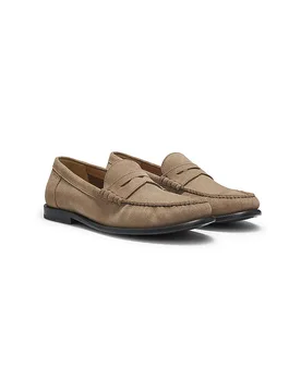 Boss Loafer TEVAN marron clair 45 - BOSS - FashionsVida