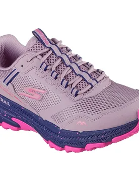 Go Altitude 2.0 Rav Trail Running Shoes Mauve Leather / Pink Trim UK 5 Women - Skechers - FashionsVida