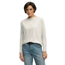 T-shirt à Manches Longues Studios Boat Neck Slub Starlight Grey Marl XS